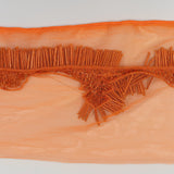 Bugle Beaded Fringe Trim (K23897) - Burnt Orange