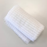 Remnant Lattice Geometric Embroidered Tulle (LV11001) - White
