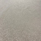 Off White / Silver Glitter Tulle — lightweight and soft, 100% nylon, 150cm wide