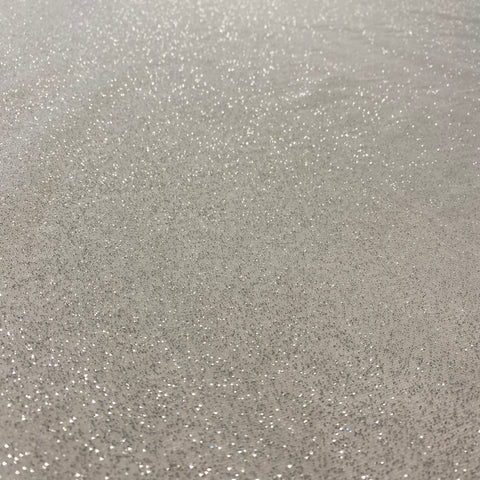 Glitter Tulle Off White/ Silver