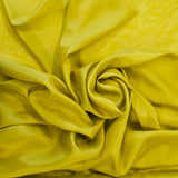 Citron Habotai — soft with a light, airy drape and a smooth satin finish, 100% mulberry silk, 140cm wide