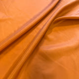Burnt Orange Habotai — soft with a light, airy drape and a smooth satin finish, 100% mulberry silk, 140cm wide