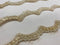 Remnant Corded Lace Beaded Trim 1391bt  Champagne