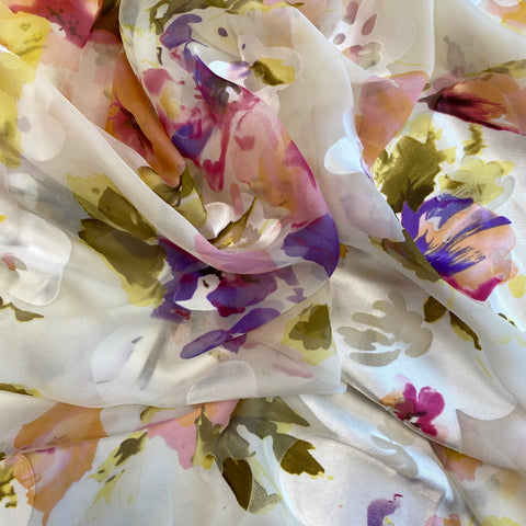 Printed Devore Ivory