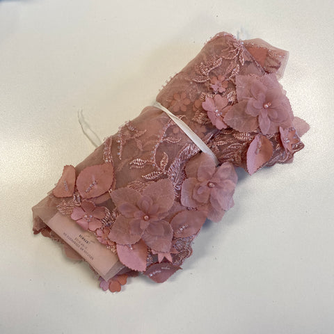 Remnant Embellished 3-D Floral Design (LV13262) Rose