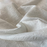 Ivory Crushed Metallic Jacquard — a crushed jacquard with a metallic sheen