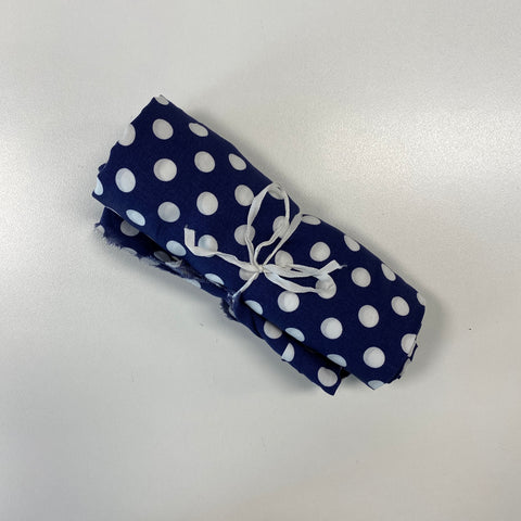 Remnant Printed Viscose Spot Navy