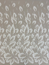Ivory 3D Floral Tulle — featuring floral motifs, hand-beading and sequins, 50% rayon 50% nylon, 130cm wide