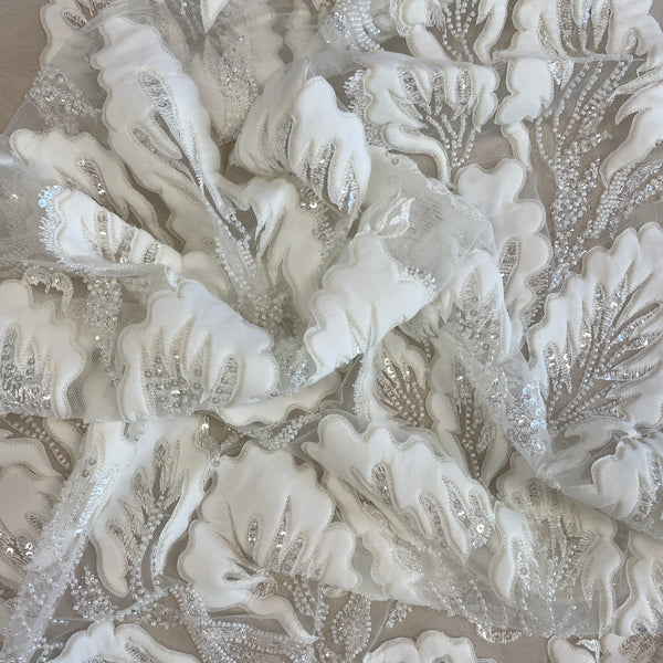 3D Floral Tulle (LV14311) – Ivory