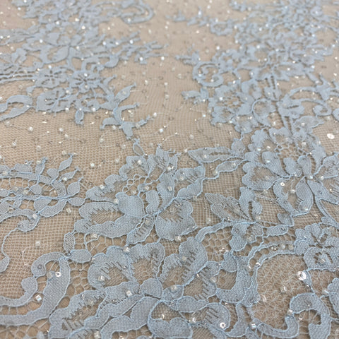 Beaded Fine Lace (1673BD) – Baby Blue