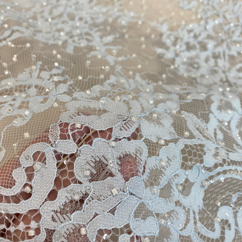 Beaded Fine Lace (1673BD) – Baby Blue