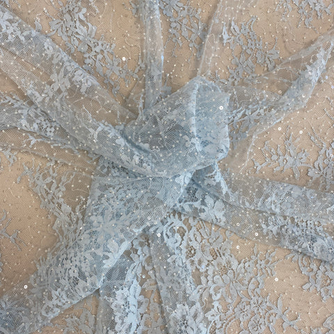 Beaded Fine Lace (1673BD) – Baby Blue