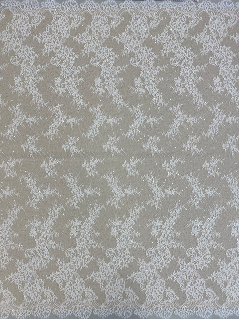 Beaded Fine Lace (1673BD) – Ivory