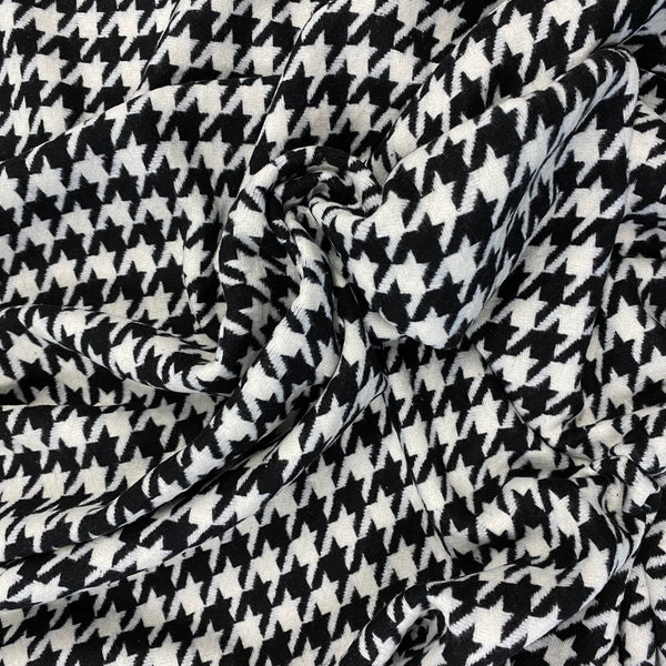 Italian Wool Tweed - Black/White