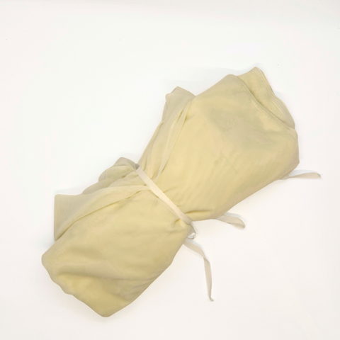 Remnant Satin Chiffon Bone