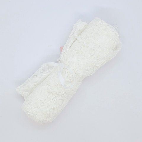 Cut Piece Fine Chantilly lace (1192) Ivory