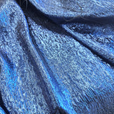 Electric Metallic Jacquard — featuring a woven metallic jacquard design with a soft feel and stiff drape, 140cm wide