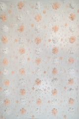 3D Floral Embellished Tulle (K25893) - Ivory / Pink