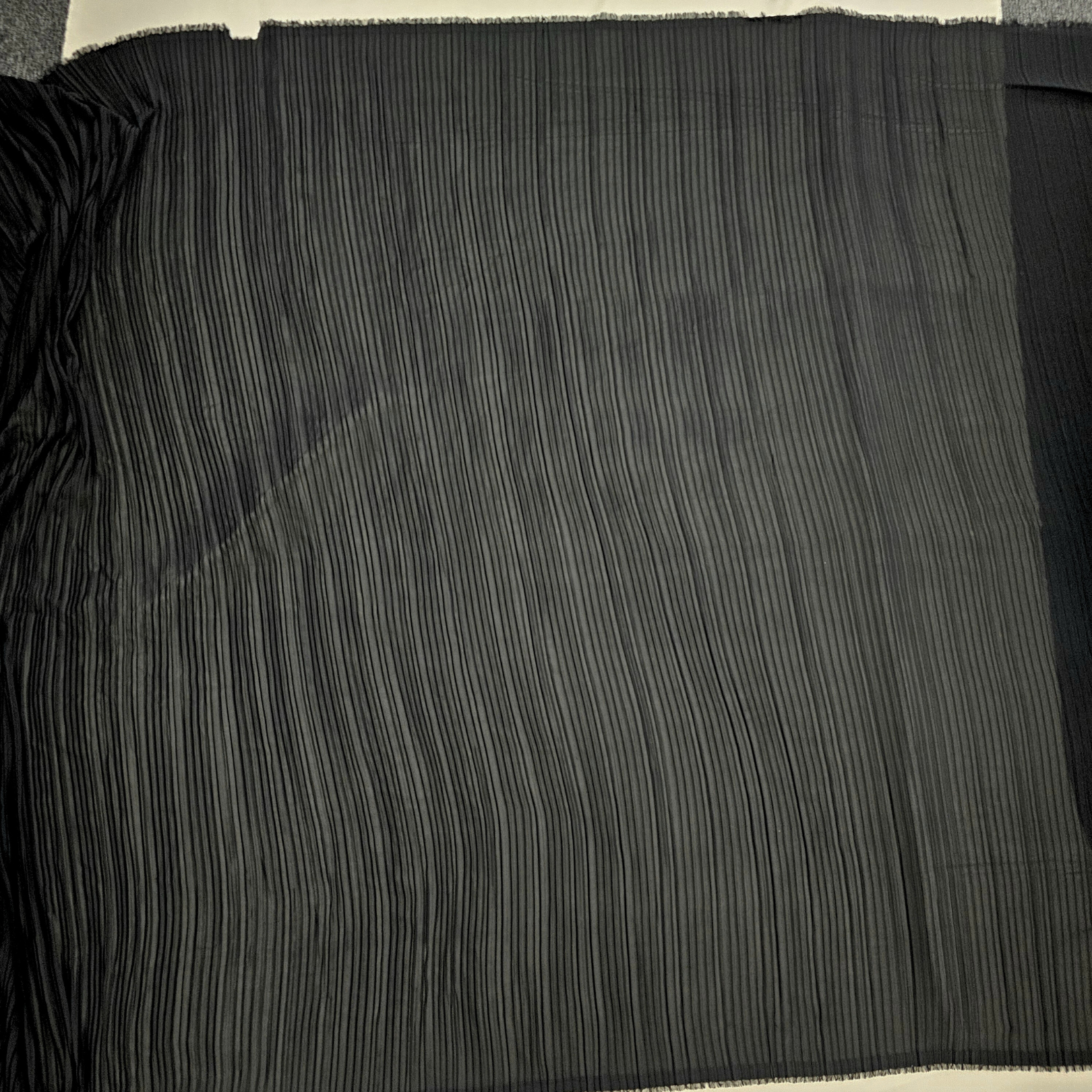 Pleated Georgette Black