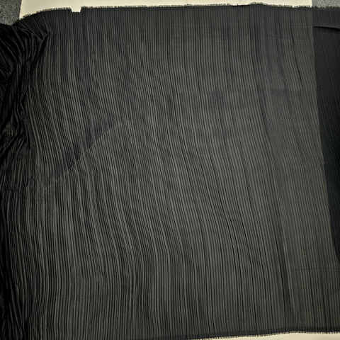 Pleated Georgette Black