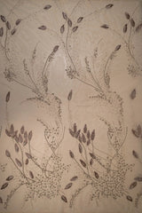 Foxtail Botanical Embellished Tulle (K26286) - Sand
