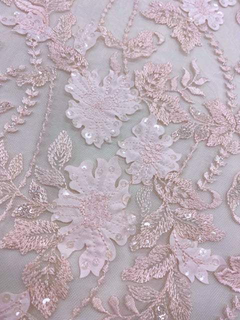 Embellished 3-D Floral Design (LV12378) Peony