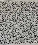 Black Sequin Tulle — featuring hand-beading and sequins, 50% rayon 50% nylon, 130cm wide