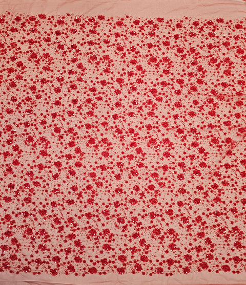 Sequin Tulle LV13002 Red