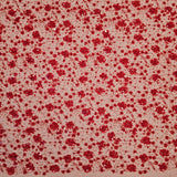 Deep Red Sequin Tulle — featuring hand-beading and sequins, 50% rayon 50% nylon, 130cm wide