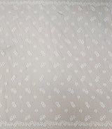 Ivory 3D Floral Tulle — featuring floral motifs, a 3D floral design and a border design, 50% nylon 50% rayon, 130cm wide