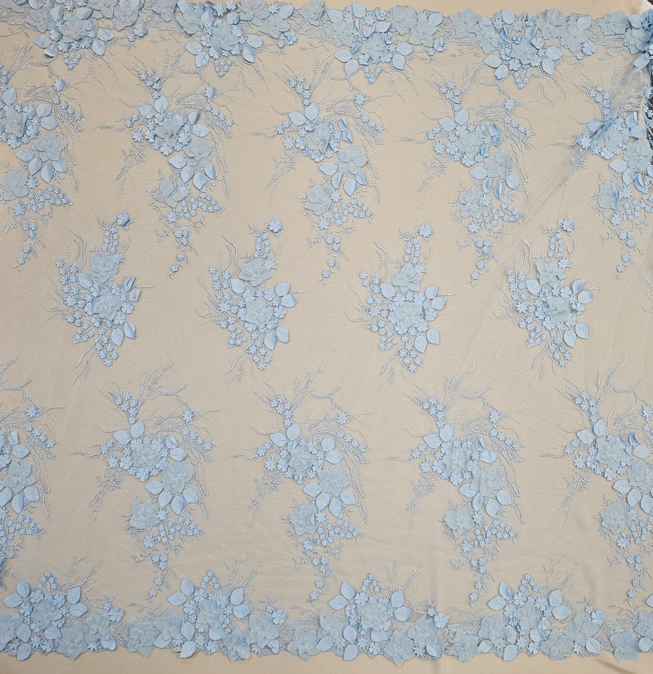 Embellished 3-D Floral Design (LV13262) Cornflower