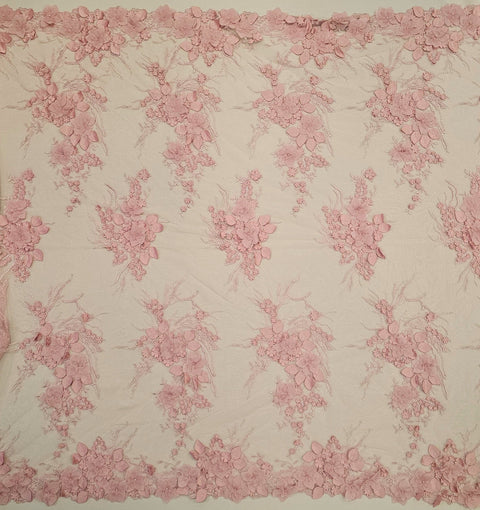 Remnant Embellished 3-D Floral Design (LV13262) Rose