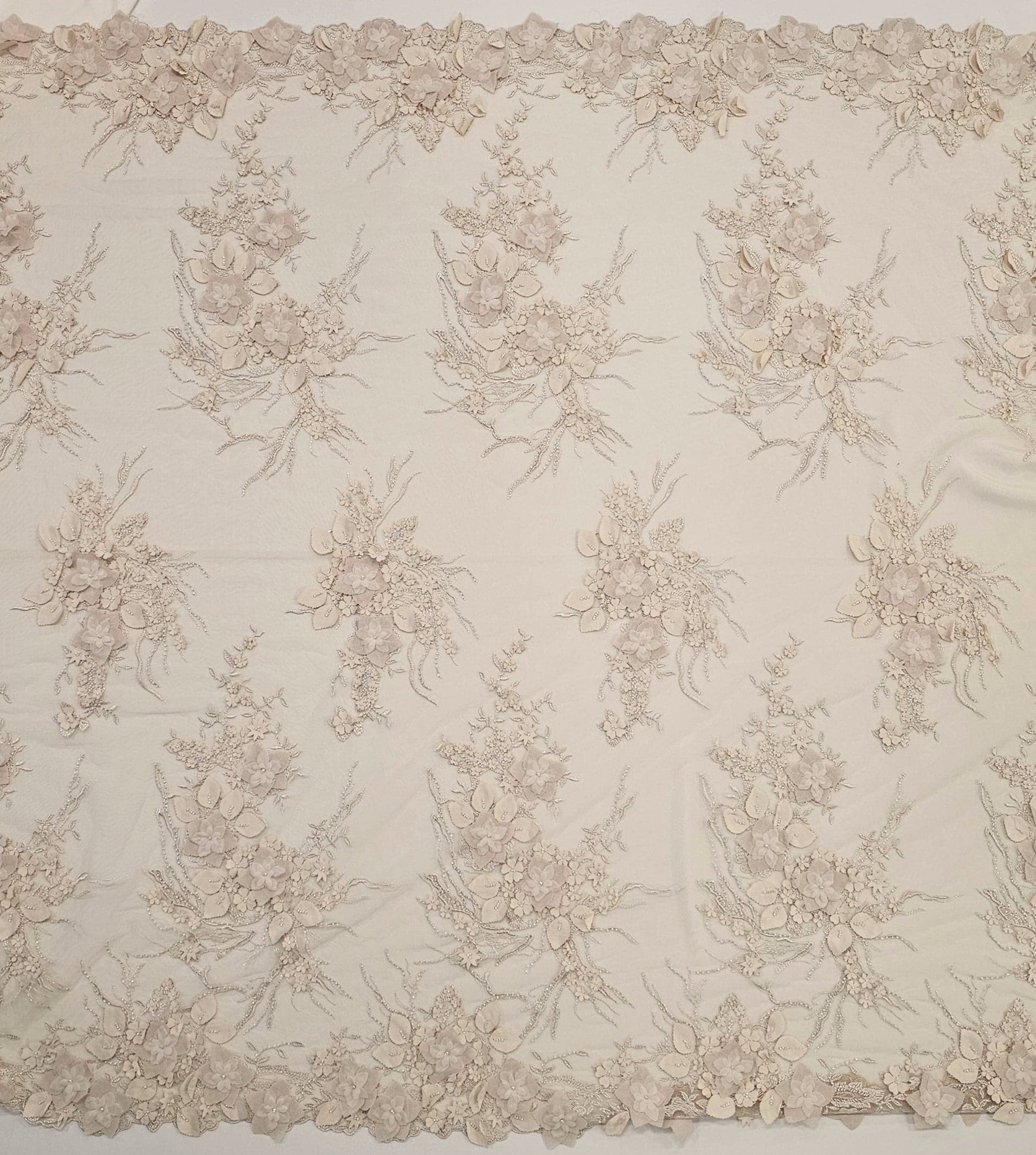 Embellished 3-D Floral Design (LV13262) Sand