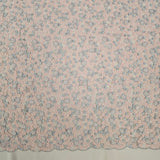 Grey / Pink Embellished 3-D Floral Design