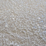 Ivory Beaded Cobweb Net