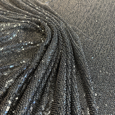Sequined Tulle (LV14153) - Gunmetal