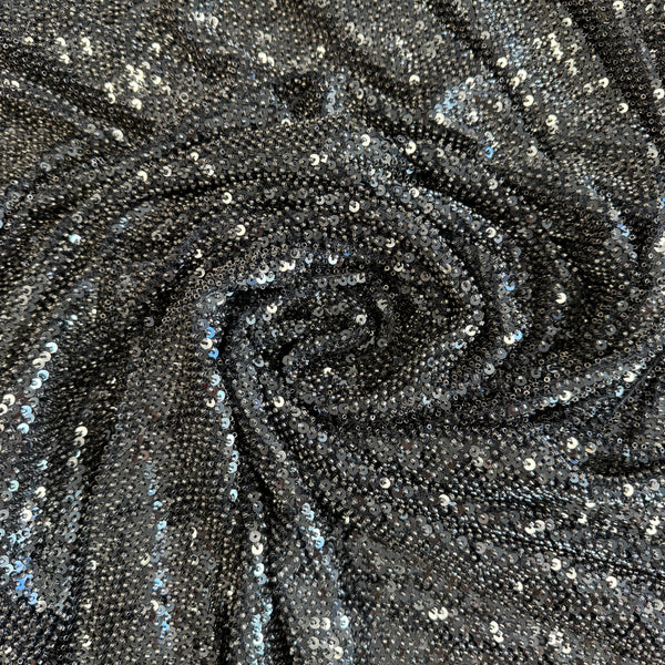 Sequined Tulle (LV14153) - Gunmetal