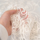 Soutache Embroidered Tulle (LV14766) - Ivory