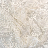 Soutache Embroidered Tulle (LV14766) - Ivory