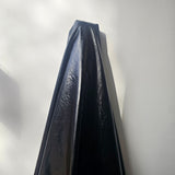 Black Metallic Crushed Foil — a crushed fabric with a metallic foil finish
