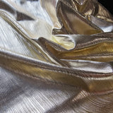 Gold Metallic Knit — a soft knit with a metallic sheen