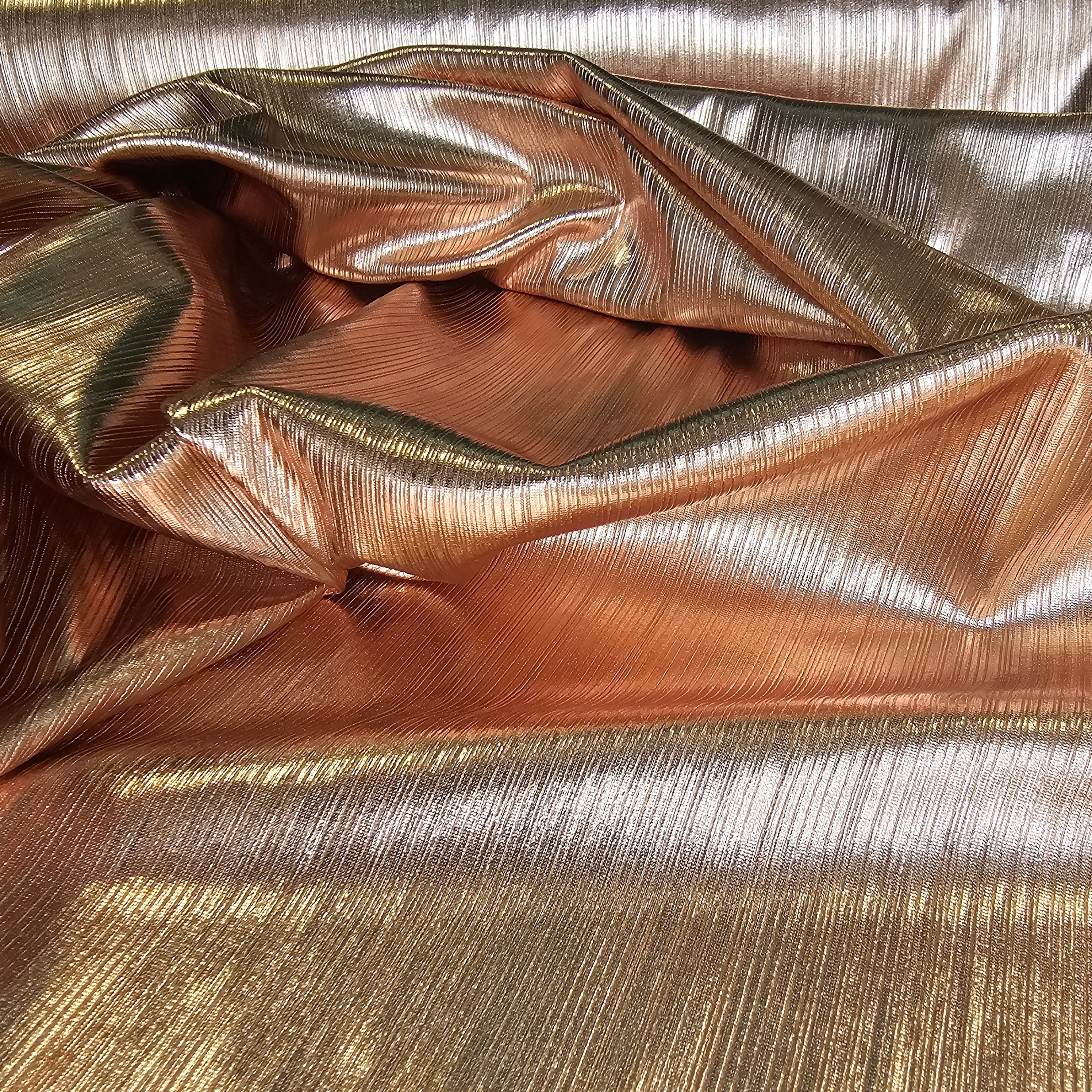 Copper Metallic Knit — a soft knit with a metallic sheen
