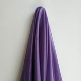 Violet Metallic Poly Chiffon — a lightweight chiffon with a metallic foil print, 100% polyester