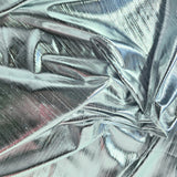 White Metallic Knit — a soft knit with a metallic sheen
