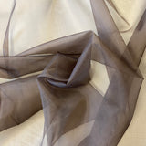 Silk Organza - Dark Chocolate (137cm)