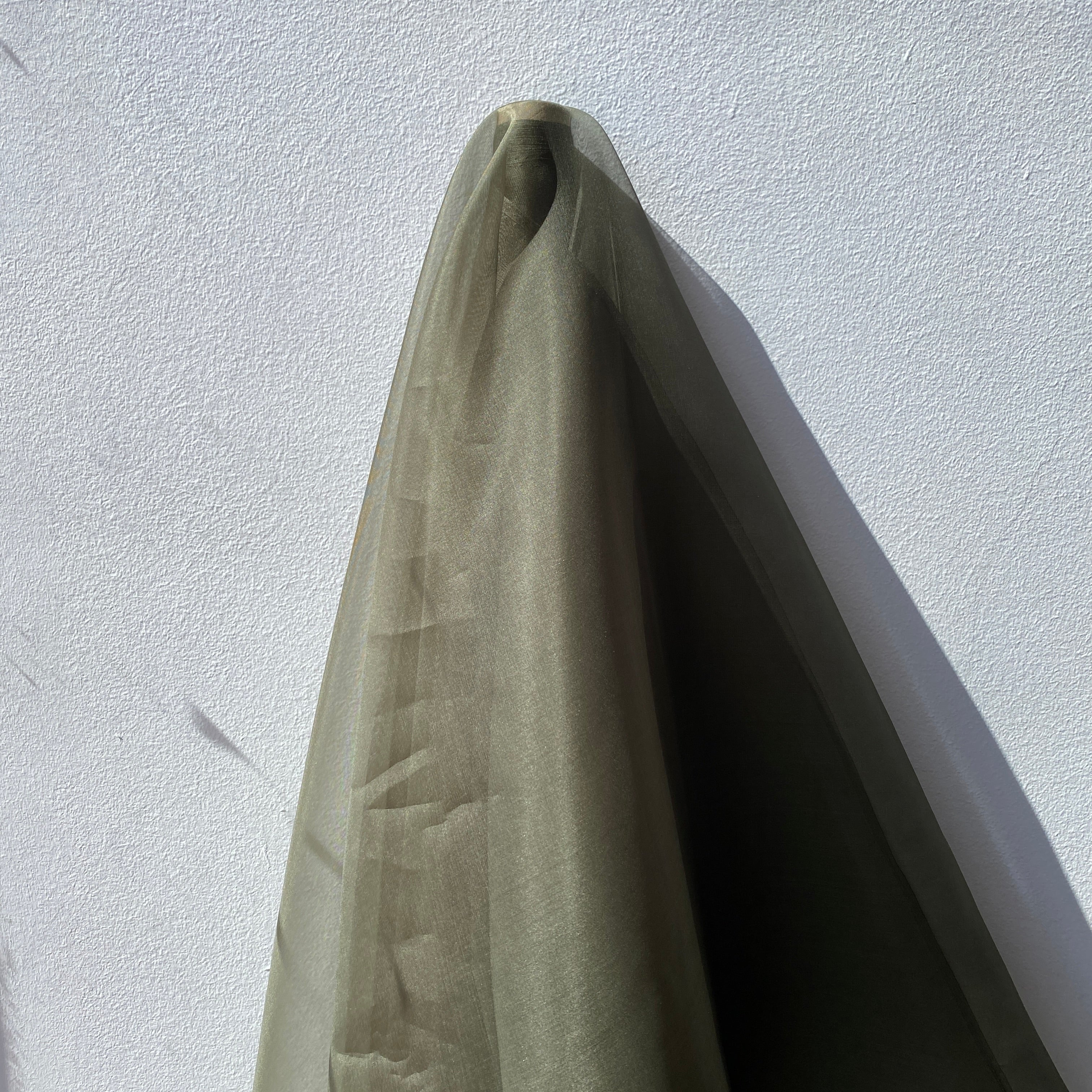 Silk Organza - Khaki (137cm)