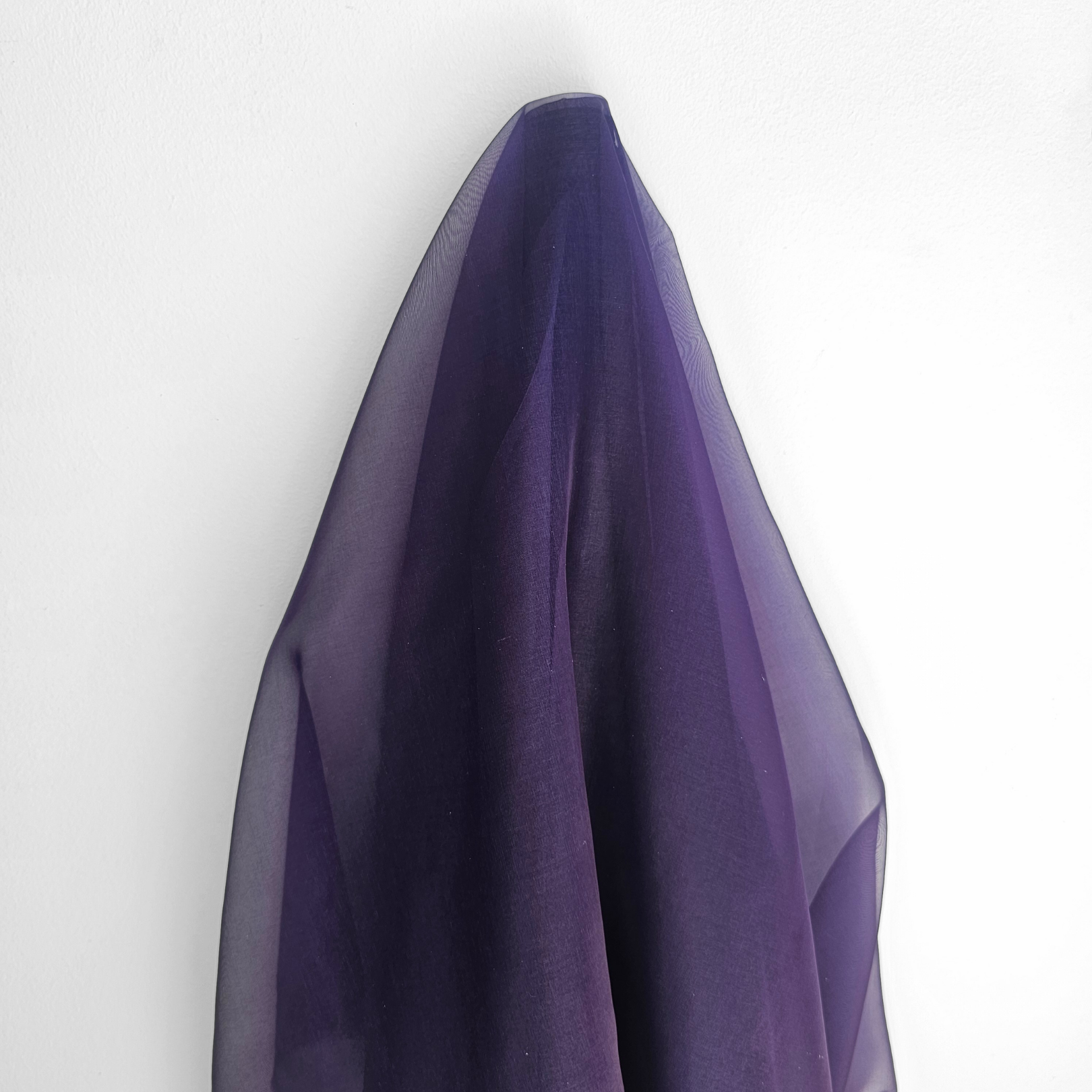 Mulberry Silk Organza — lightweight, sheer and smooth with a low-sheen finish, 100% silk, 137cm wide