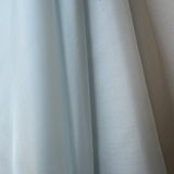 Pale Blue Habotai — soft with a light, airy drape and a smooth satin finish, 100% mulberry silk, 140cm wide