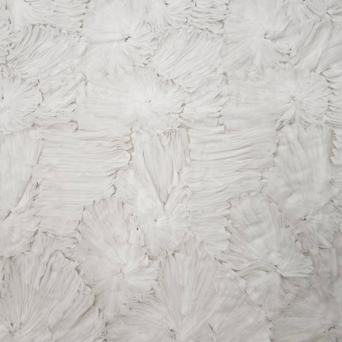 Organza Ruffle Tulle (PT32083) Ivory