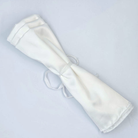 Remnant Stretch Polyester Lining White